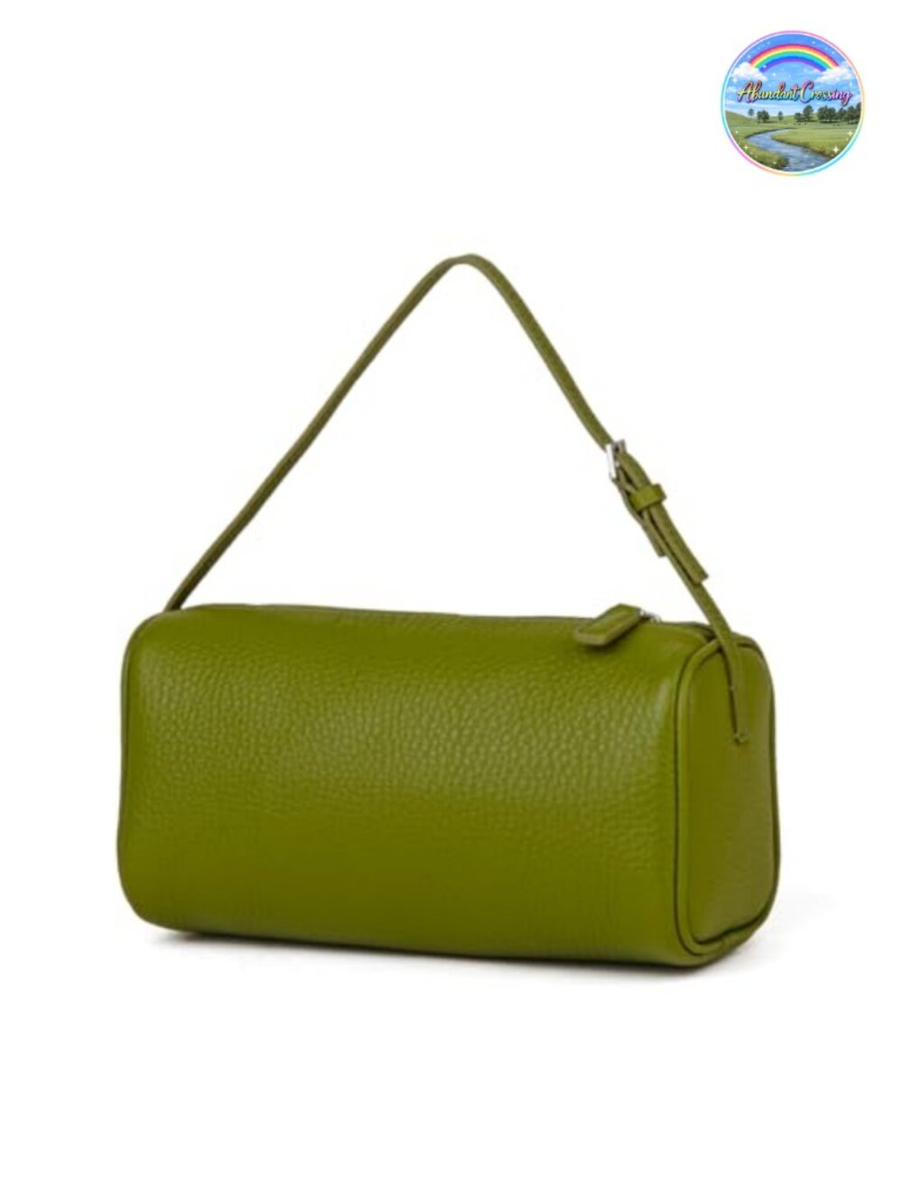 Genuine Leather Crossbody Hobo Bag Handmade Stitching